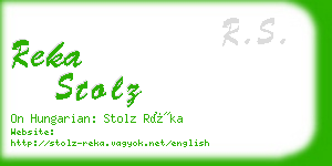 reka stolz business card